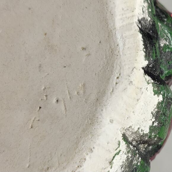 Antique Virgin Mary Serpent Votive Holder Chalkware Statue Religious Catholic - Picture 11 of 16